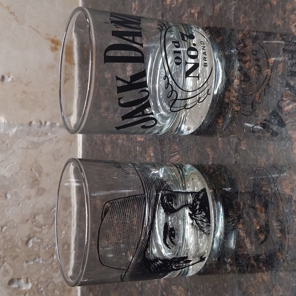 2 Jack Daniel's Old Fashioned Whiskey Rocks Glasses